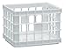 United Solutions-Organize Your Home CR0001 White Mini Plastic Storage Crate -Small Storage Container in White to Organize Your Life
