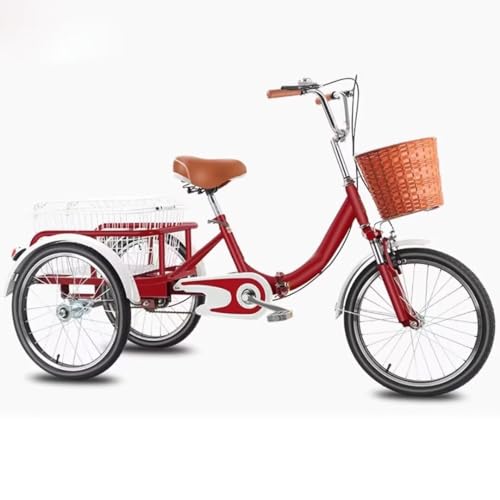 Triciclo Plegable para Adultos con Canasta, 20 Pulgadas miniatura 1