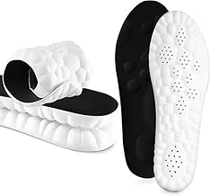 RexezGuardz Memory Foam Shoe Insole, Shock Absorption Sports Inserts Anti-Slip Cropable Insoles Arch Support Orthotic Insoles Soft Elastic Insoles for Men Women (EU 36-40)