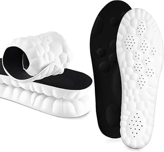 Rexez Memory Foam Shoe Insole, Shock Absorption Sports Inserts Anti-Slip Cropable Insoles Arch Support Orthotic Insoles Soft Elastic Insoles for Men Women (EU 36-40)