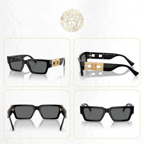 Versace VE4459 Rectangular Sunglasses for Men for Women +BUNDLE with ACCESSORY EYEWEAR KIT3