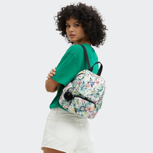 Miniatura 8 de Kipling City Pack Mini Mochila Pequeña, Cocktail Floral Naranja