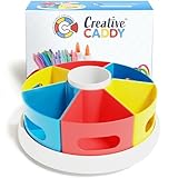 Creative Caddy Rotating Art Supply Organizer for Kids, Crayon Caddy for Kids Desk or Pencil and Marker Holder for Teachers, Classroom Arts and Crafts and Homeschool School Supplies Storage