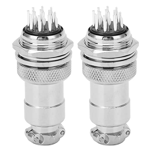 12 Pin Aviation Connector Set Zinc Alloy Plug Socket miniatura 7