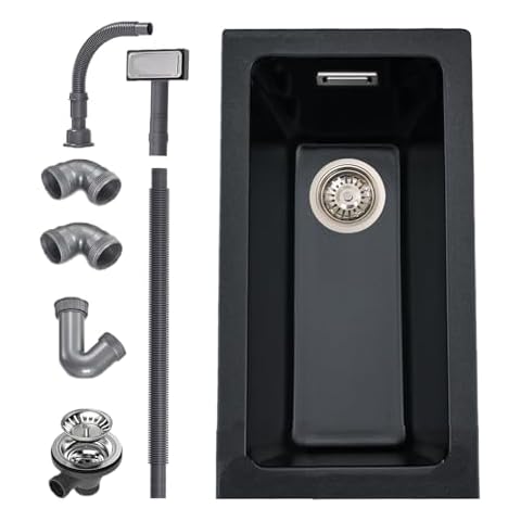 iAnomla Quartz Kitchen Sink, 25x45cm/10x18in Cover