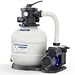 AQUASTRONG Pompa filtrante a sabbia da 35,6 cm per piscina fuori terra con timer, filtro per piscina con valvola a 6 vie, pompe per piscina da 2/3 HP fuori terra 3000 GPH per piscine fino a 13000 GAL