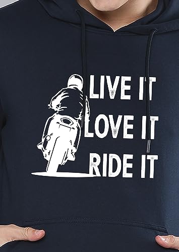 Image of Ja Qual Mens Maroon Full Sleeve Printed Hooded Sweatshirt