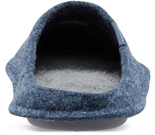 Crocs Unisex Baya Fuzzy Slipper, Navy/Charcoal, 4 Us Men #TOP2
