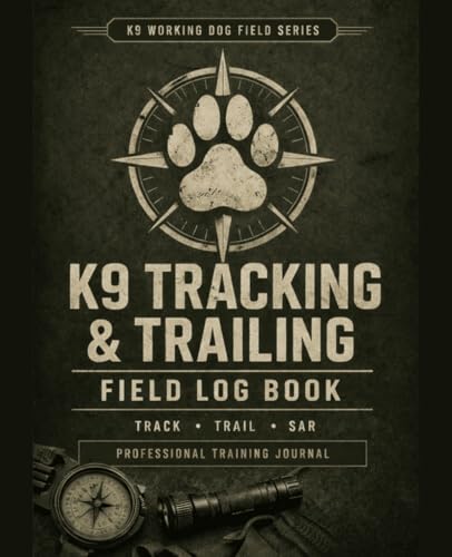 Image of K9 Tracking & Trailing Field Log Book: Professional Training Journal for K9 Handlers | Track, Trail & SAR Logging | Record Terrain, Conditions, Aged Tracks & Performance