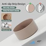 8.3inch Ceramic Raised Dog Bowl with Stand, Double Dog Bowls Elevated for Large Breed Dog Food and Water Bowl Set Non-Slip Dog Dish Large Capacity Feeding Pet Water Bowl - Image 3