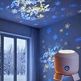 FiTspi Dynamiczna obrotowa lampa projektora LED, kolorowa obrotowa lampa projekcyjna, ocean, ładowana przez USB, lampka nocna do sypialni, kina domowego, na imprezę, dekoracja bożonarodzeniowa