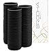 SRODHA Beauty 100 Pack Elastic Hairbands | 4mm Hair Bands Ties Bobbles Ponios Ponytail Holders Styling Accessories for Women Girls | Quality Endless Snag Free No Damage for Thick Hair (Black)