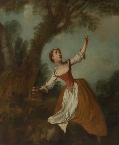 Murale Tableaux Toile Nicolas Lancret paysage d'art classique salon chic
