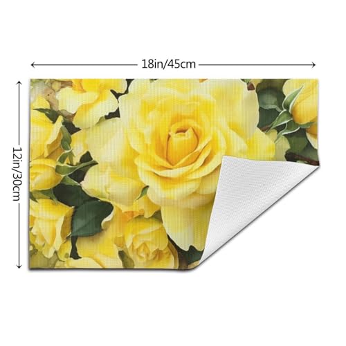 Sets de table tissés en PVC résistant chaleur lavable pour protection table repas