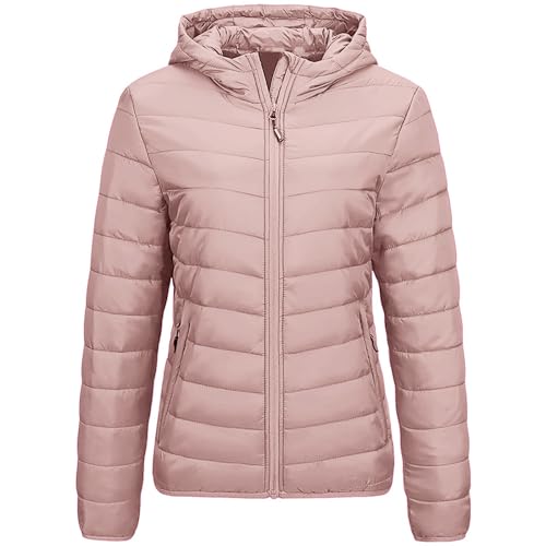 Winter Jackets for Women UK Mid-lenght Down Puffer Coats Ladies Lightweight Waterproof Jackets Hood Long Sleeve Warm Outwear Long Puffer Coat Ladies Winter Outdoor Insulated Travel Jacket - Image 6