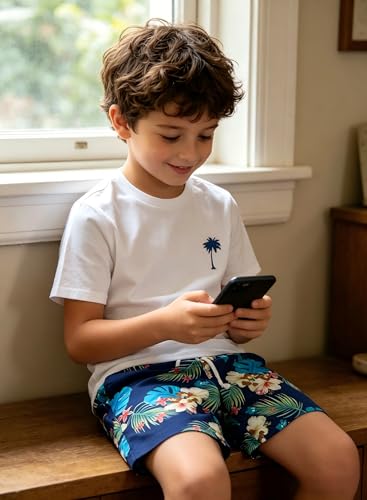 Image of Boys' 2 Piece Summer Outfit Cool Dinosaur & Camouflage Graphic Short Sleeve Tee & Shorts Set Size 4-12