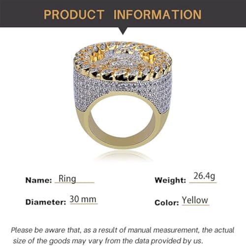 14K Gold Cat's Eye Cut Inlaid Moissanite Ring, Men's Portrait Hip-Hop Ring, A Distinctive Accessory for Trendsetters, Gift for Men2
