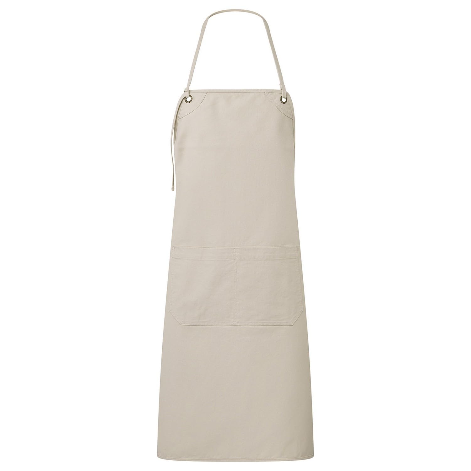 Premier Men's Natural Unisex Adult Artisan´S Choice Canvas Double Pocket Apron (One Size) (Natural)