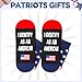 HAPPYPOP Patriots Gifts for Men Women - American Flag Gifts, USA Republican Socks, Patriotic 4th of July Socks