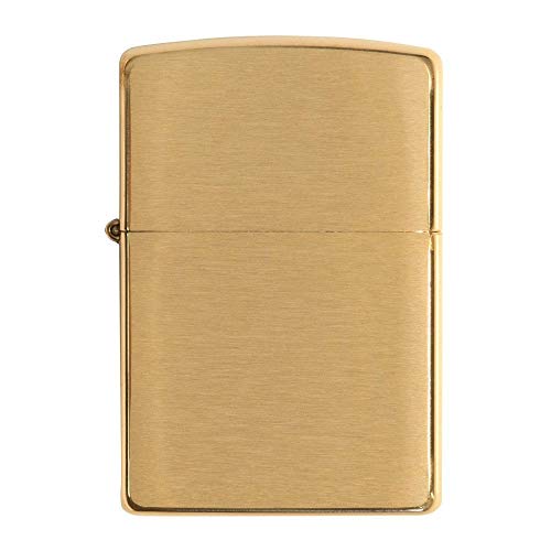 Encendedor Zippo Armor Brushed Brass de bolsillo miniatura 2