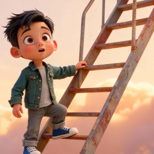 Louis und die Zauberleiter auf dem Spielplatz