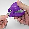 HARAC Special Needs Nail Clippers for Arthritic Hands, Senior and Kids, Adapted Nail Clipper for Fingernail and Thick Toenail, Made in Japan (Purple)