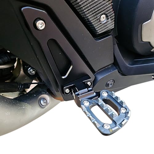Repose-pieds pliants de passager en alu titane pour Honda X-ADV 750 de 2021 à 2025