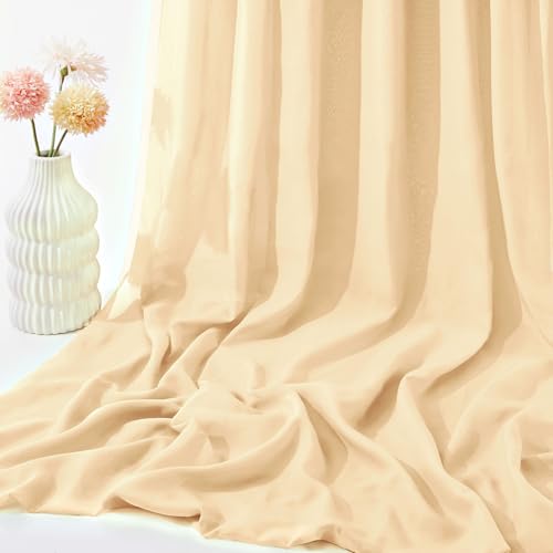 VACVELT Champagne Chiffon Fabric by The Yard, 3 Yards, 60 Inch by VACVELT - Used condition - Image 7