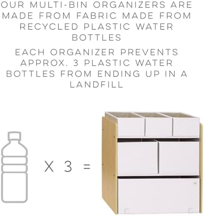 3 Sprouts Multi-Bin Toy Organizer with Recycled Fabric Storage Bins in Terrazzo Palest Pink 6 41dedd IMzL. AC