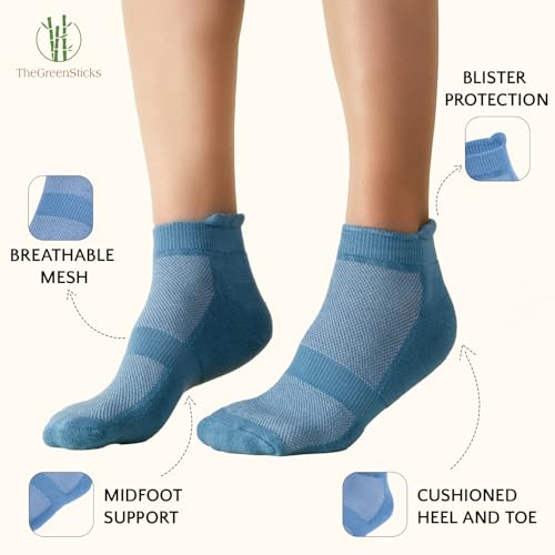 TheGreenSticks Rayon Derived from Bamboo Ankle Socks for Women & Men Thick Diabetic Socks Ideal for Daily Wear2