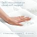 Mattress Topper Cloud-Like Comfort - Ultra-Soft, Breathable, and Cooling Bamboo Viscose Protection - 180x200cm, Deep Fit