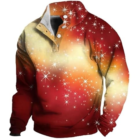 sdhienbb Men's Fleece Lined V Neck Jumper Cover