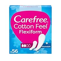 Carefree Slipeinlagen Cotton Feel Flexiform mit Frischeduft 100 Prozent atmungsaktive Slipeinlagen, 56 St