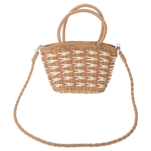 Cabas tressé femme grand volume sac de plage résistant et grand sac de shopping pour l'été