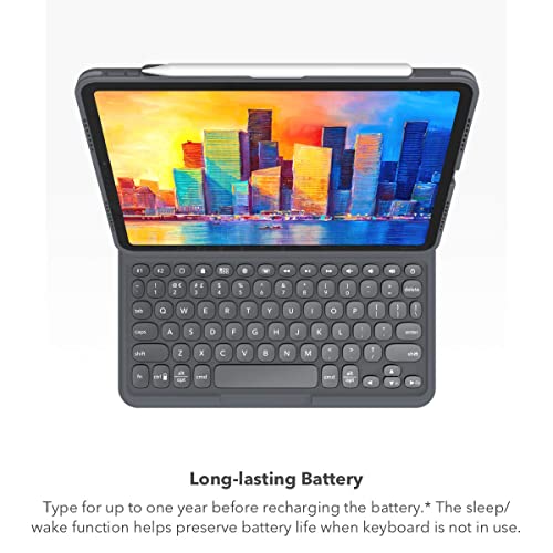 Zagg Pro Keys Detachable Case And Wireless Keyboard For Apple Ipad Air 10.9, Multi-Device Bluetooth Pairing, Backlit Laptop-Style Keys, Apple Pencil Holder, 6.6Ft Drop Protection, Not 10Th Gen Compat #TOP5