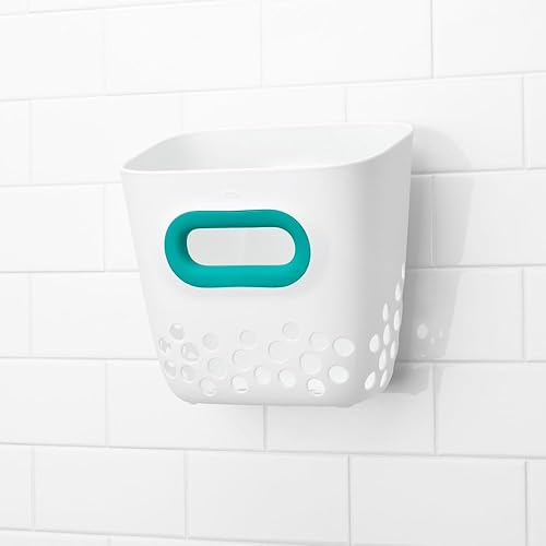 Miniatura 2 de OXO Tot. Papelera de juguete para baño, color verde azulado