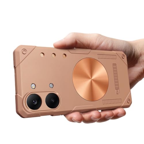 Redmi Note17 Pro �p �^�J���V���R���O���X���M �P�[�X MagSafe�Ή� �����Y�ی� �����O���t�F���S��ݖh���΍�X�}�z�P�[�X | �V���I�~���h�~Note17 Pro �p �P�[�X ���M�ی�o���p�[ �}�O�l�b�g�� �ԍڃz���_�[�Ή� �ϔM�� 