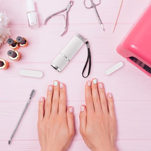 Mini secador de unhas LED UV portátil para unhas de gel com 9 LEDs empurrador de cutícula ferramenta