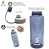 SHOKE-1-Liter-Water-Bottle-32oz-BPA-Free-Non-Toxic-Tritan-Wide-Mouth-Leakproof-Large-Sports-Water-Bottles-with-Handle-Gym-Space-Cup-For-Fitness-Yoga-Workouts-Hiking SHOKE 1 Liter Water Bottle, 32oz BPA Free Non-Toxic Tritan Wide Mouth Leakproof Large Sports Water Bottles with Handle, Gym Space Cup For Fitness Yoga Workouts Hiking with Sponge Bottle Brush