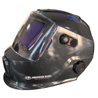 Image of Electronic Welding Helmet Pro Series 4.0 – True Color Auto Darkening, 5 Arc Sensors, Shade 4–13, Large Viewing Area, Professional Welding Helmet (Carbon Fiber)