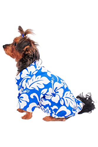 Image of Hawaii Hangover Family Matching Clothes, Classic Vintage Hibiscus Blue | Family matching Hawaiian outfits, Classic Vintage Hibiscus Blue, 100% cotton, machine washable, tropical floral print, luaus