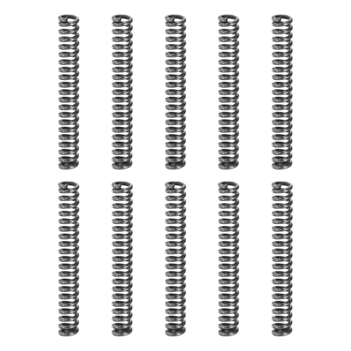 uxcell 10Pcs Compression Spring 4mm OD 0.8mm Wire Size 30mm Free Length