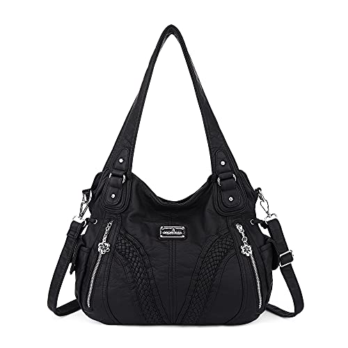 Purses and Handbags Women Fashion Tote Bag Shoulder Bags Top Handle Satchel Purses Washed Synthetic Leather Handbag Purses and Handbags Women Fashion Tote Bag Shoulder Bags Top Handle Satchel Purses Washed Synthetic Leather Handbag