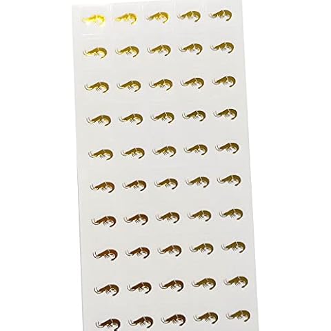 Shrimp Food Choice Stickers for Place Cards- Meal Stickers (Clear with Gold Icon) by Savor The Memories Cover
