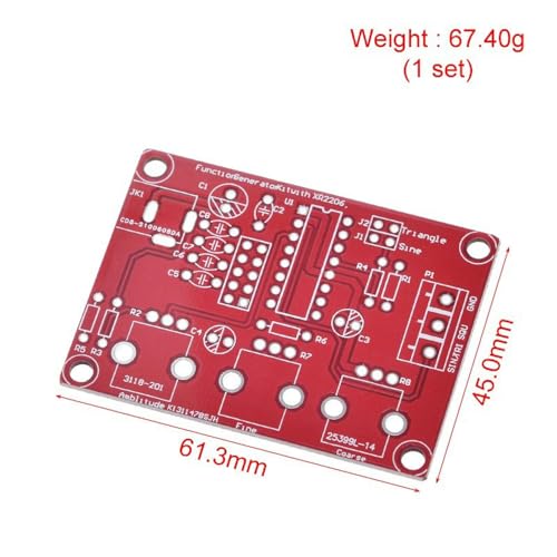 Namvo XR2206 Hochpräziser Funktionssignalgenerator, Bausatz, Sinus-/Dreieck-/Rechteckausgang, 1 Hz – 1 MHz, einstellbare Frequenzamplitude