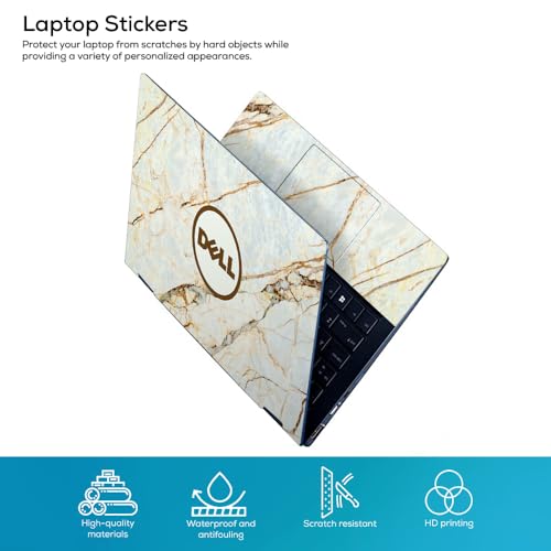 Image of Galaxsia Marble D02 Top+Wrist Pad Vinyl Laptop Skin /Sticker /Cover Upto 15.6 Inches Laptops Laminated-Removable-HD Quality Compatible for Hp-Dell-Sony-Lenovo-Asus etc.(15x10 Inches)