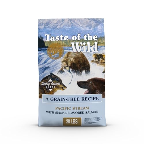 Taste of The Wild Pacific Stream Grain-Free Dry Dog Food With Smoke-Flavored Salmon 28lb
