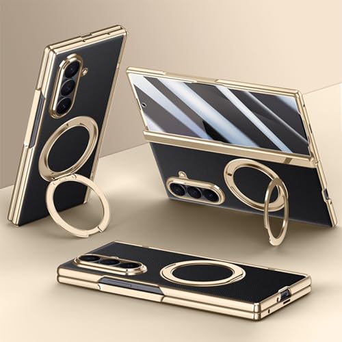 Étui cuir Galaxy Z Fold 7 pour visionnage mains libres au bureau