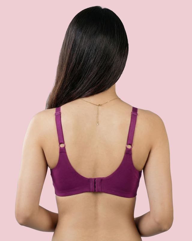 Image of Women's Cotton Padded Full Coverage Bonded Bra | Seamless T-Shirt Bra | Wire-Free | Breathable Cotton Fabric | Elastic-Free Bottom Band & Armholes | No Marks, No Digging | Pack of 1