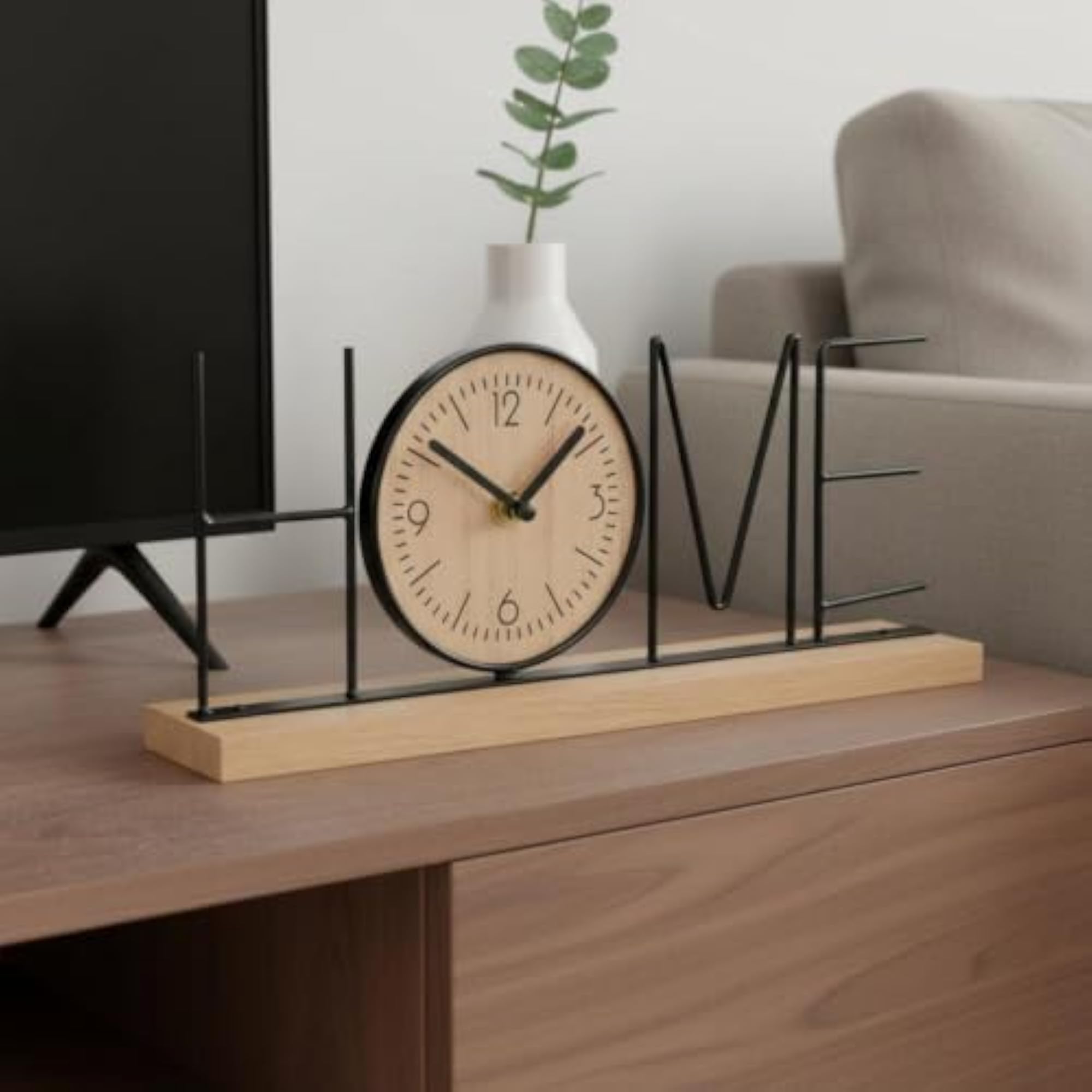 Handmade Modern Letter Clock Gift Idea